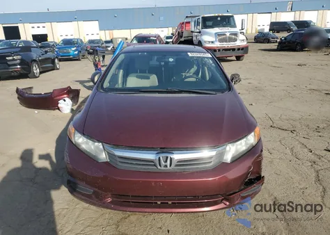 2012 Honda Civic Ex z USA, uszkodzony, nr VIN 2HGFB2F84CH537467